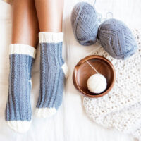 Cozy Knit Cabled Socks Workshop